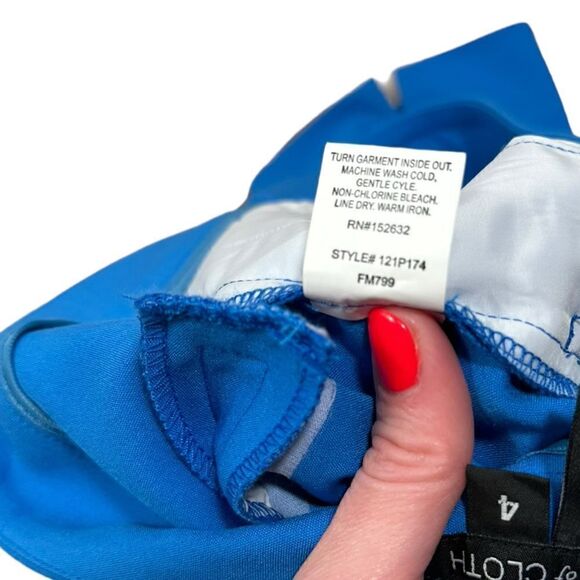 Peace of Cloth Bright Blue Premier Stretch Zara Ankle Dress Pant - Picture 11 of 12